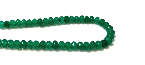 ONICE VERDE RONDELLE 6MM SFACCETTATO PIETRE PREZIOSE SFUSE PERLINE 14"INCH 1 FILO NATURALE - Foto 9 di 9