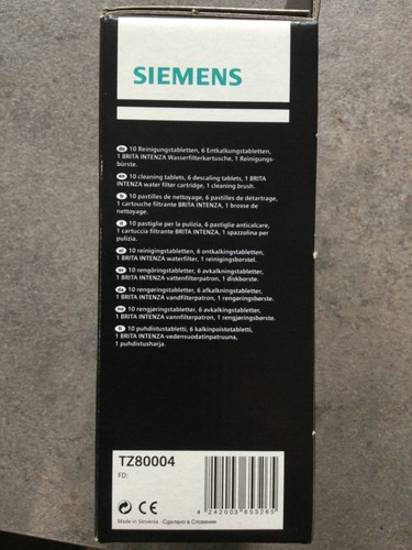 Siemens TZ80004 Pflegeset für Kaffeeautomaten NEU & OVP - Bild 2 von 2