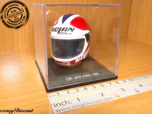Sito pons moto-GP nolan helmet helmet biscuits 1/5 1988 Coca-Cola CAMPSA  mint!!! | eBay