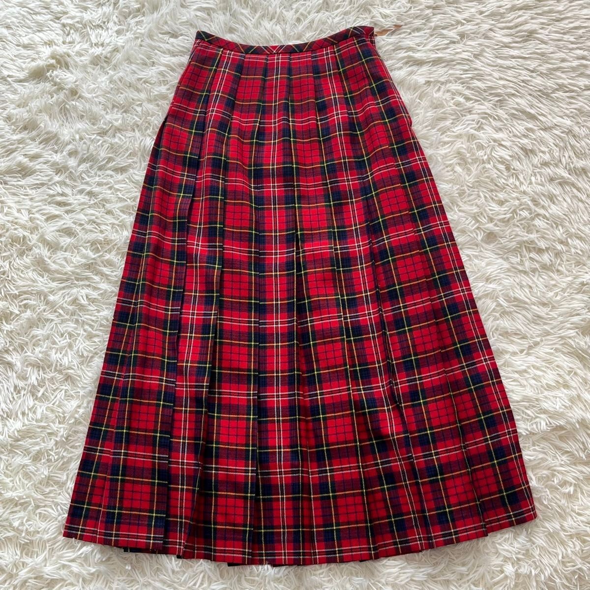 Comme des Garçons Crazy Check Skirt COMME des GARCONS Tartan Check Skirt Red Size M Wool 100% | eBay