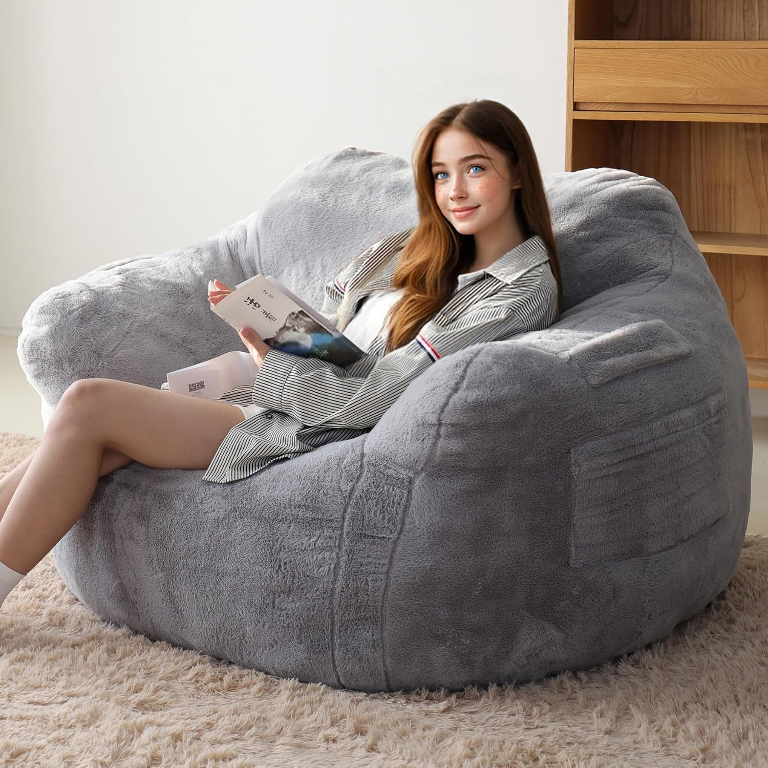 For Adults - Cozy Gray Sofa