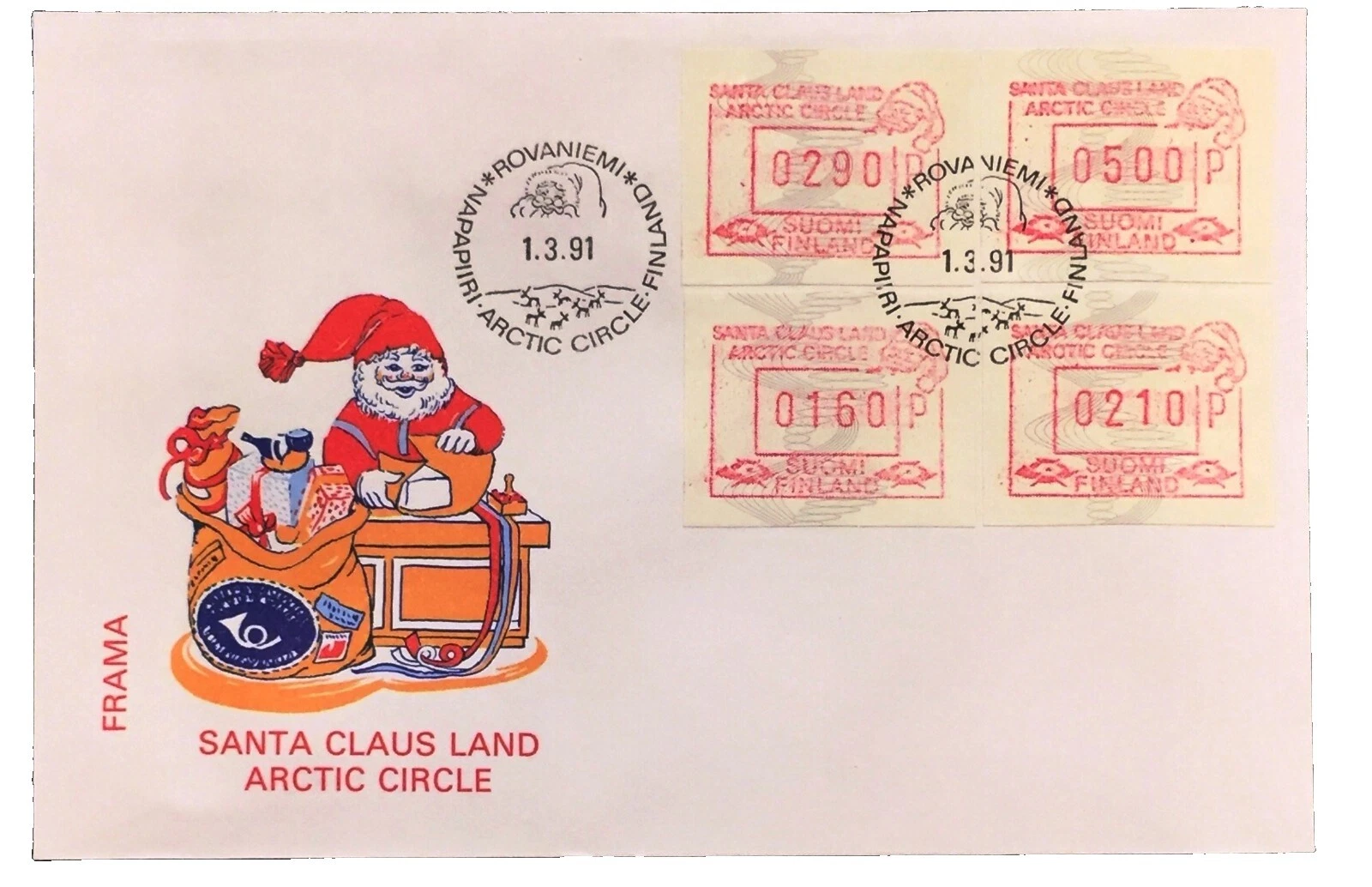 Сезонные рождественские десятичные финские марки XF/S (исключительно тонкие/превосходные)