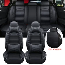 Leather Car 5 Seat Covers Full Set For Honda Accord/Civic/CR-V/Clarity/Insight