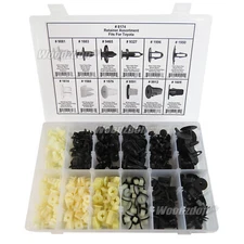 292 Clips Fender Door Hood Bumper Trim Panel Body Screw Type Retainer Grill Nut