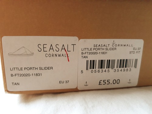 NEW Seasalt Tan Sandal - Size 4 (EUR37) - Brown Little Porth Slider RRP£55 - Picture 6 of 20
