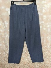 Alfred Dunner Women's Vintage Blue Pull On Dress Slacks With Pockets Size 14