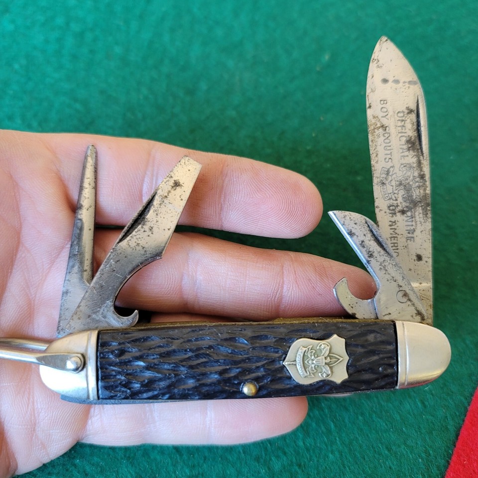 Old Vintage Antique Camillus New York Boy Scouts Camp Utility Pocket