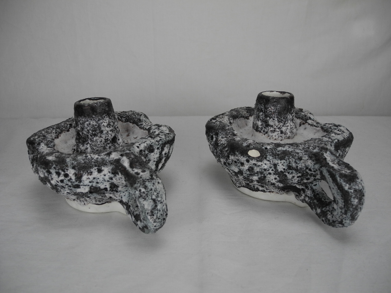 pair Vallauris fat lava ceramic candlesticks candlesticks Keramik