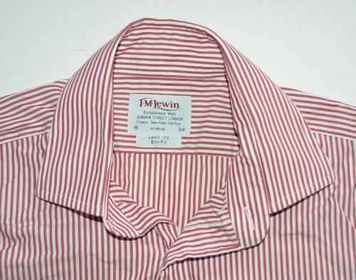 TM Lewin white red stripe shirt 15 