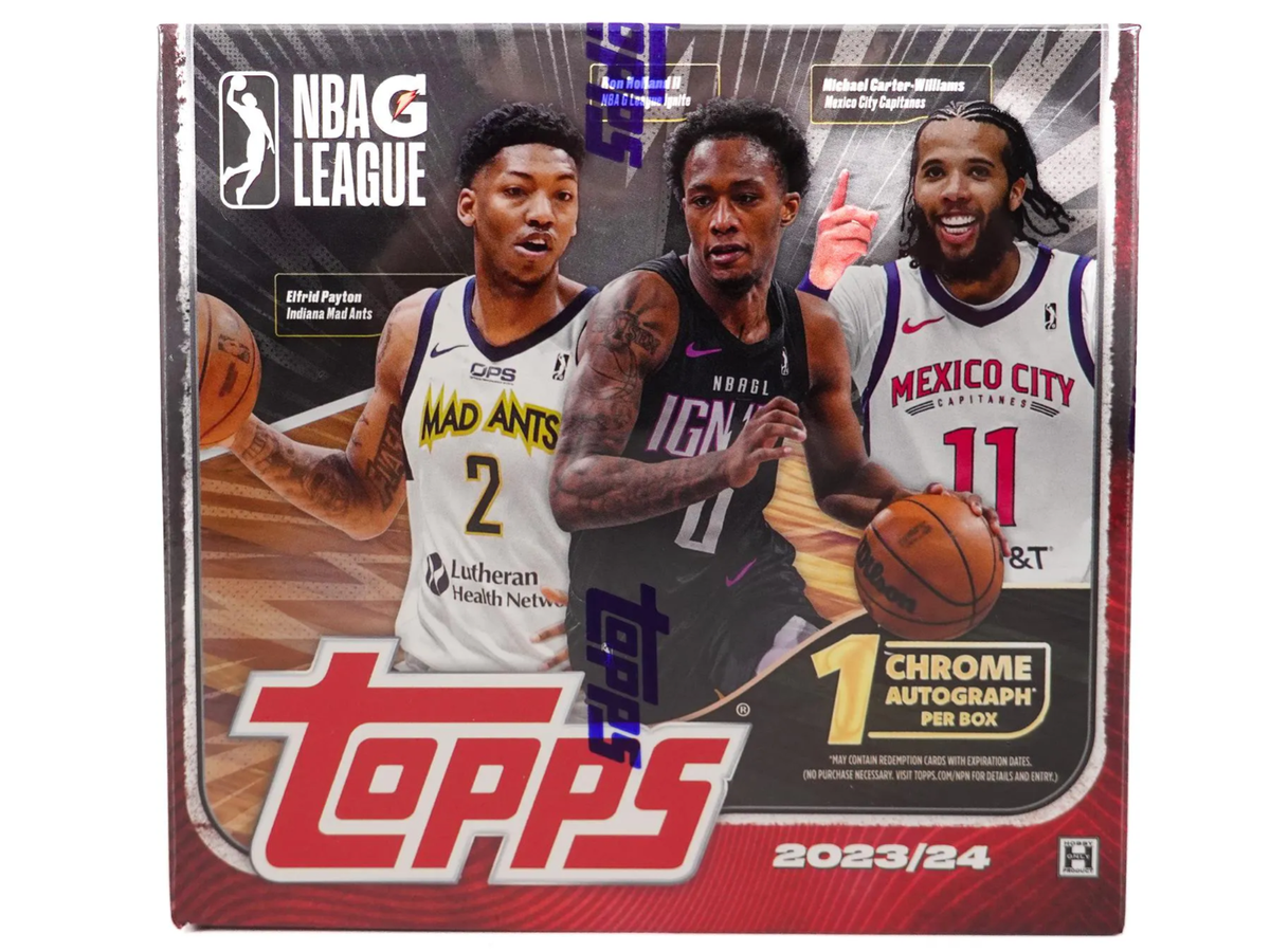 2023/24 Topps G-League Basketball Hobby Box 4 Packs Per Box, 8 