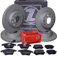 VW Touran (1T3) 2,0-TDI Bremsen komplett Zimmermann Bremsscheiben Bremsbeläge  