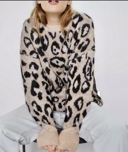 ZARA - Gorgeous Animal Print Oversized Wool Blend Jumper - BNWT - Size 