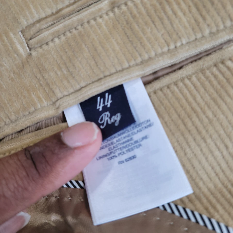 Blazer Lands End Para Hombres 44R Marrón Pana 2 Botones Forrado Chaqueta Abrigo Deportivo Foto 4 de 4