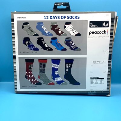 Men's The Office 12 Days Of Socks Advent Calendar Set Christmas  Holiday Gift Box | eBay
