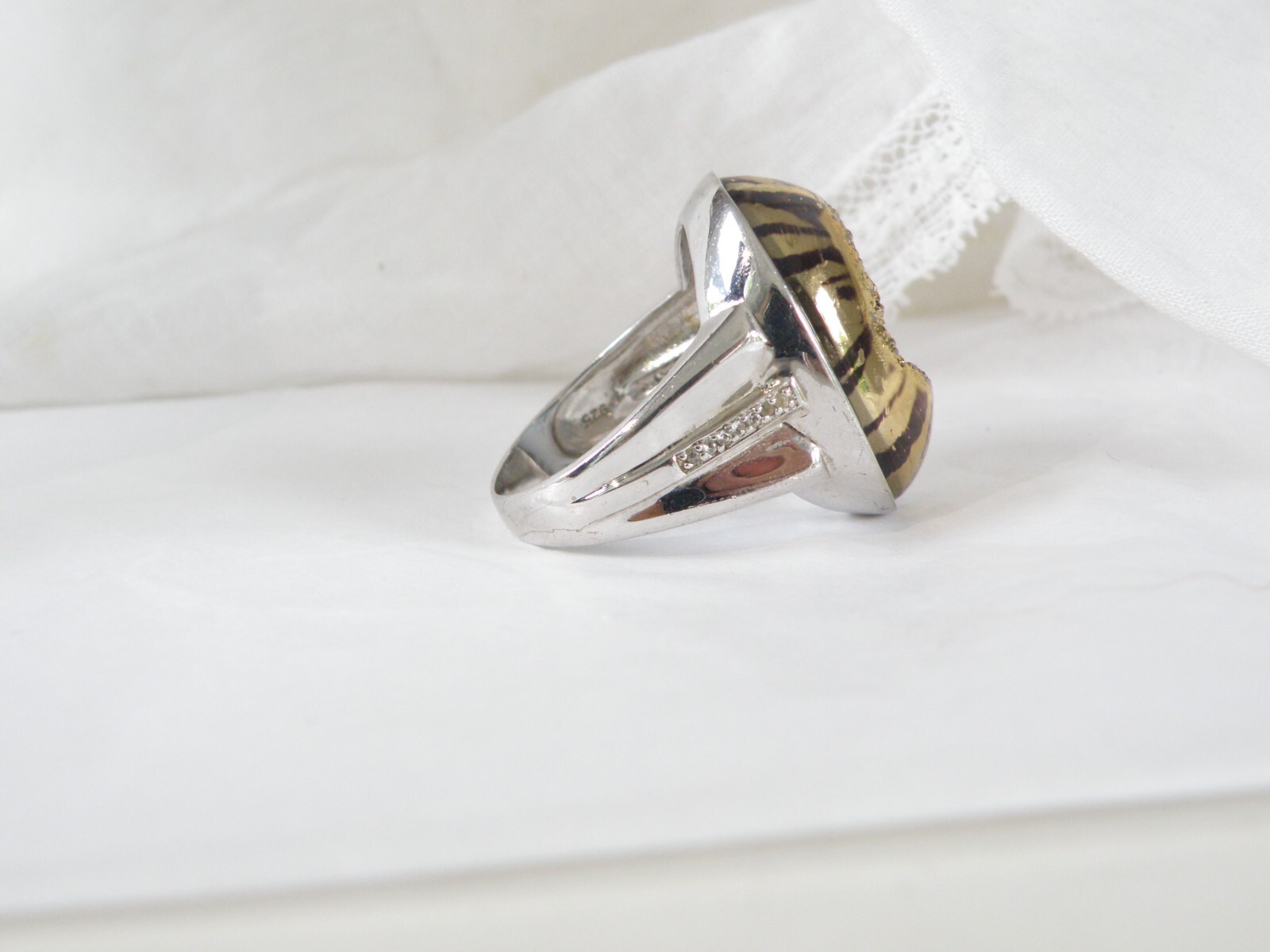 Solid Sterling Silver 925 Panther Tiger Leopard H… - image 15