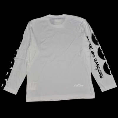 Comme des Garcons Good Design Shop CDG Logo L/S White T-Shirt