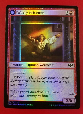 1x Weary Prisoner | FOIL | Innistrad Crimson Vow | MTG Magic Cards
