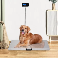 Large 440LB Digital Pet Weight Scale for Livestock and Shipping Use