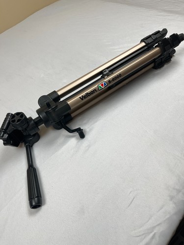 Velbon S6000 Tripod Heavy Duty Video Photo 3-Way Panhead 25-63.5" Quick Release - Picture 2 of 6