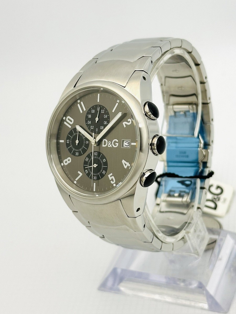 D&G Dolce & Gabbana Men's 3719770123 Sandpiper Brushed Silver