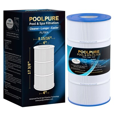 POOLPURE PLF90A Pool Filter Replaces Hayward C900, CX900RE, Pleatco PA90, C-8409