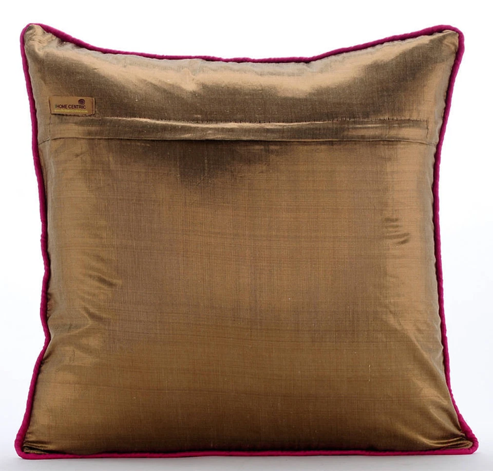 Funda Almohada Sofá Decorativa Dorado 16"x16", Sofá Decoración Seda - Calidez y Amor Foto 3 de 3