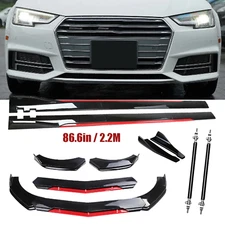 Front Bumper Lip Splitter Spoiler 86.6 Side Skirt For Mitsubishi Lancer Body Kit