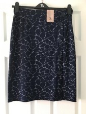 Tu Sainsburys Ladies Navy Pencil Skirt Size 12 Workwear