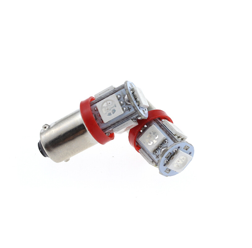 10Pcs Red 12V LED Instrument Panel Dashboard BA9S 1895 Light Bulb For ...