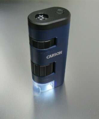 Carson MM450 20X - 60X LED Lighted Zoom Microscope MM-450 Magnifier Loupe Viewer
