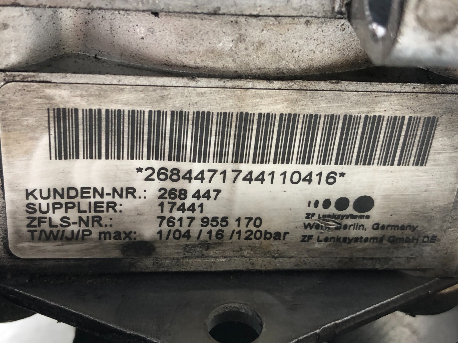 2014-2019 MASERATI GHIBLI S 3.0L POWER STEERING PUMP W/ PULLEY & RESERVOIR OEM.