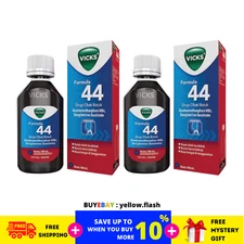 2XVICKS FORMULA 44 Cough Syrup Fast Relief Chest Congestion Phlegm & Sore Throat