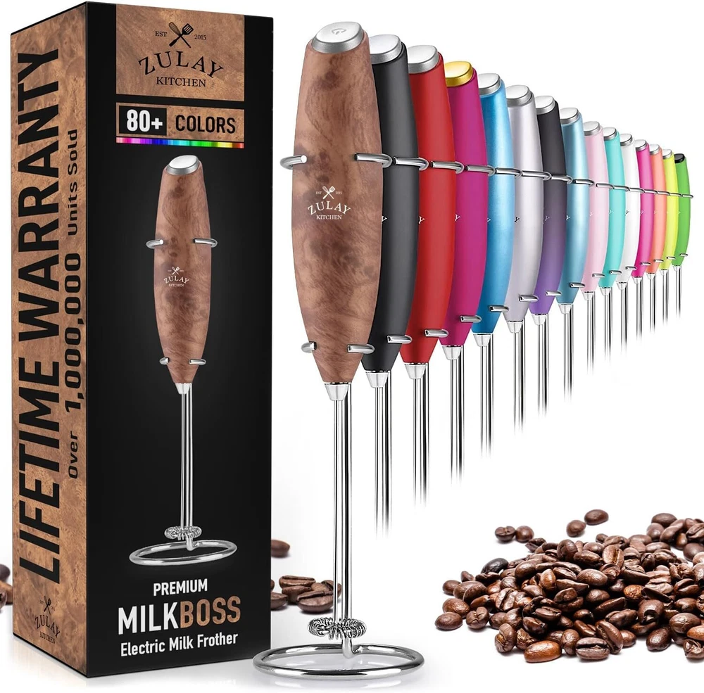 Milk Frother Handheld Foam Maker Whisk Drink Coffee Mixer Milk Mixer Mini Foamer
