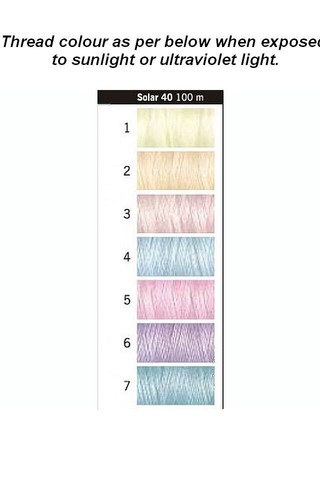 Gutermann Solar 40 UV Colour Changing Machine Embroidery Thread 100m Pink COL5 - Picture 3 of 3