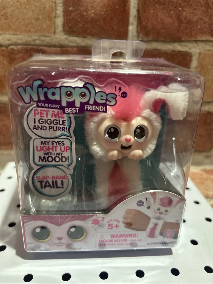 Rare Little Live Pets Wrapples Interactive  Bracelet Bonnie - Pink/ white ) - Image 2 of 4