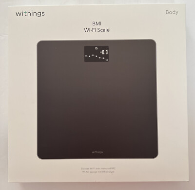 NEW Withings Body Weight & BMI Wi-Fi Smart Scale Black