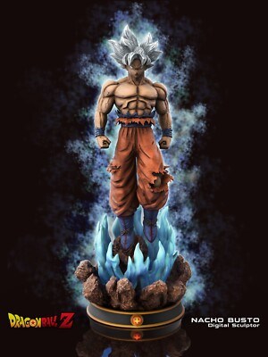 Ultra Instinct Goku Dragon Ball Z Super Resin 3d Printed DIY Model Kit 20cm Tall