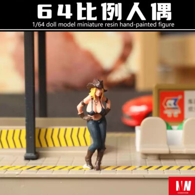 Diorama 1/64 Figur Modell Stadt Garage Requisiten Szene Puppe Modell Zubehör Toy