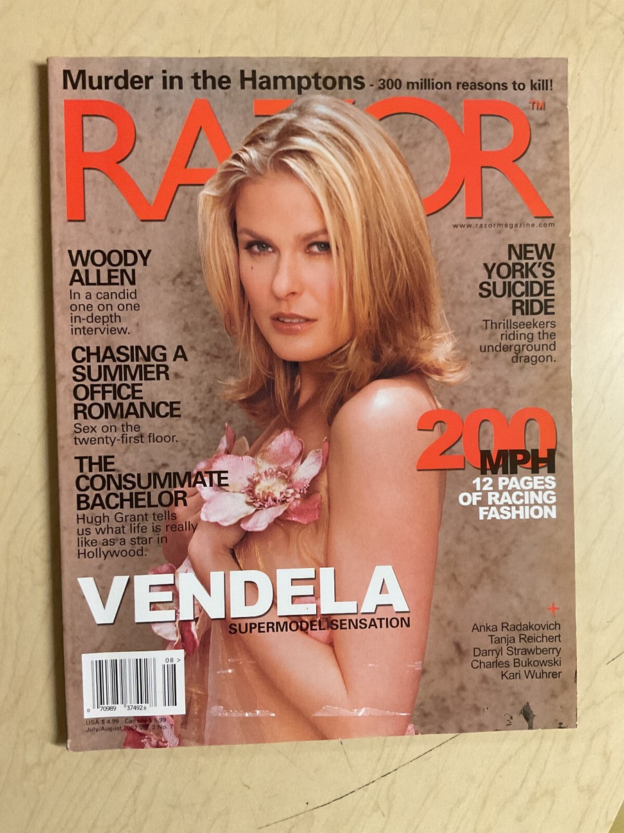 july august 2002 Razor magazine Vendela sexy cover Kari Wahrer +