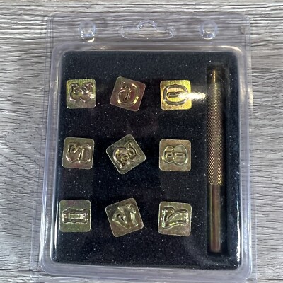 0-9 Number Punch Set With Holder For Arts And Crafts 