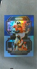 2022 Panini Prizm Tier II Navy Carolina Blue Prizm #214 Josh Donaldson Twins