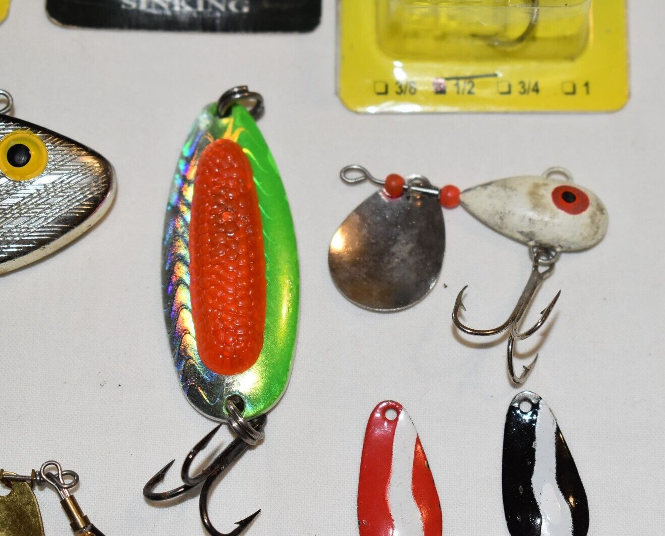 9 Lures CORDELL SUPER SPOT Rip-n-shad BLUE FOX VIBRAX Lil George SPOONS BASS - Image 5