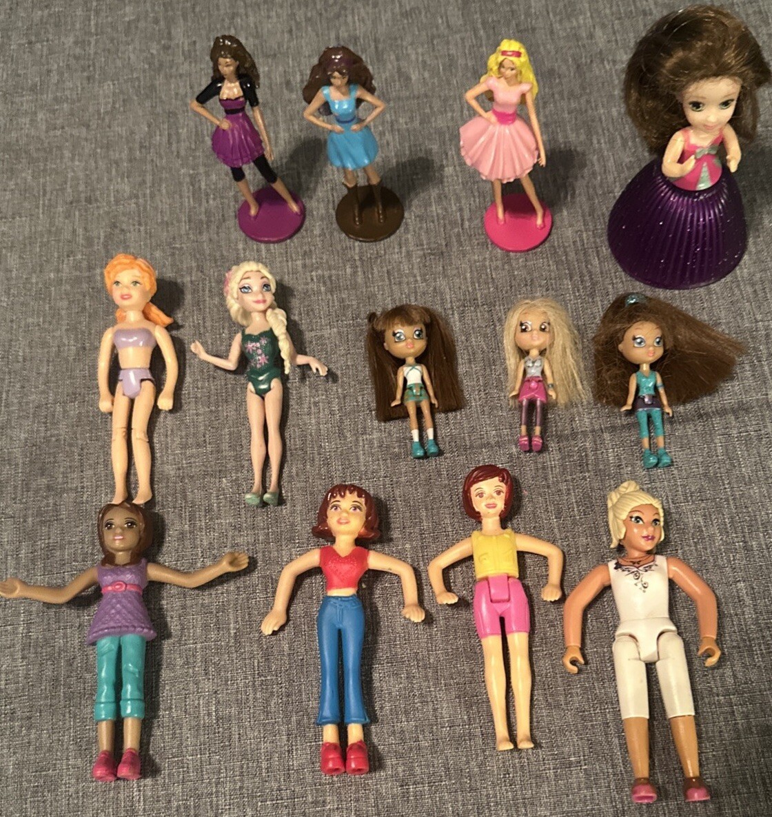 Lot Of Mattel Lego Tonka Barbie Peek-A-Boo Petites Dolls Various Doll Bundle