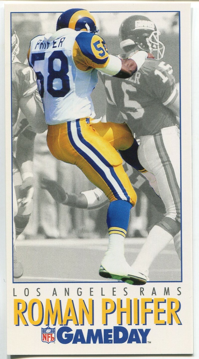 1992 GameDay #58 Roman Phifer Los Angeles Rams