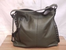 Vince Camuto - Suede Leather Hobo Bag - Bren - Pine Forest Green