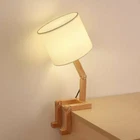 Convenient Cute Desk Lamp Creative Table Lamp Wood Base Changeable Shape Desk
