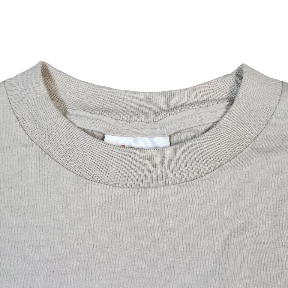 Camiseta Vintage Hula Dance Hawaii Juvenil Peso Pesado Mediano Beige 100% Algodón Foto 4 de 4