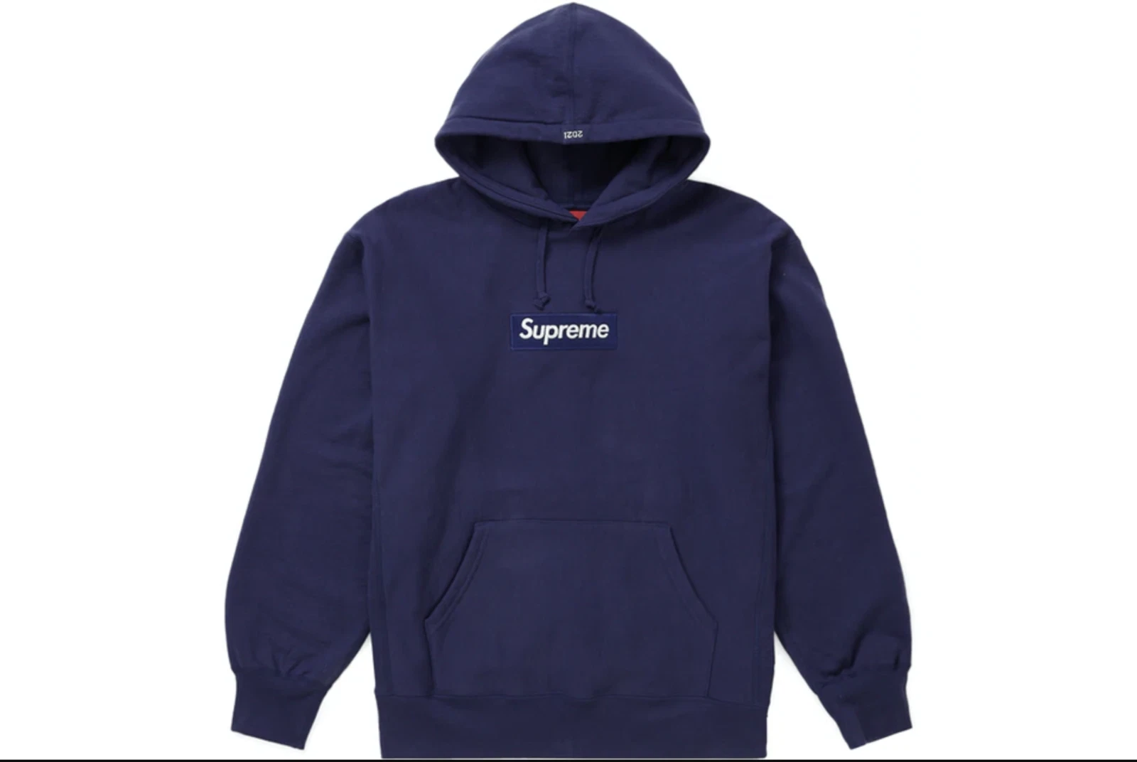 boite suprême logo lavé marine fw21 taille bogo moyen