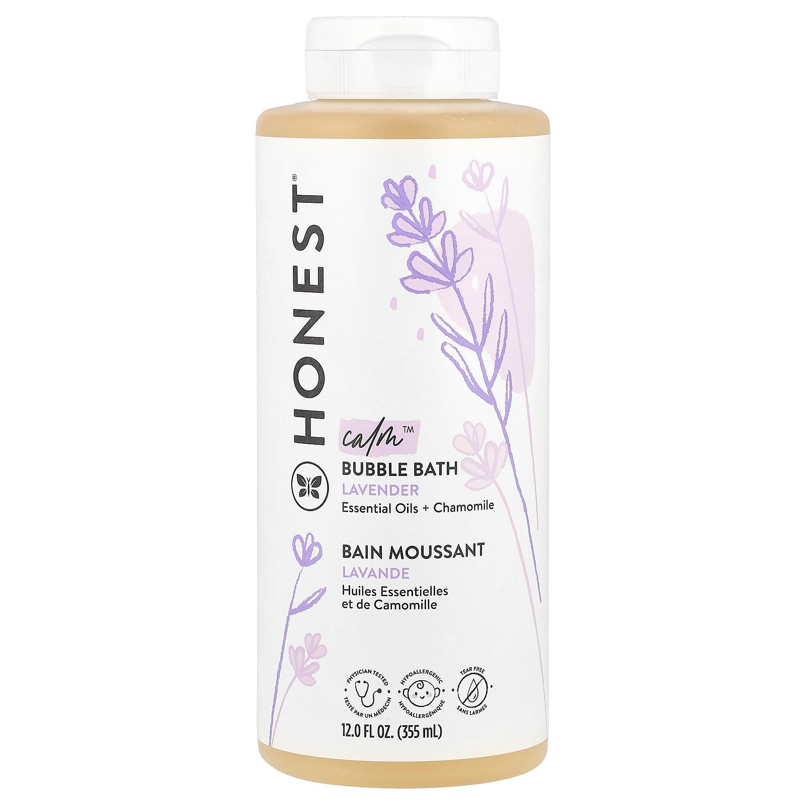 Успокаивающая пена для ванны, лаванда, 12 жидких унций (355 мл)