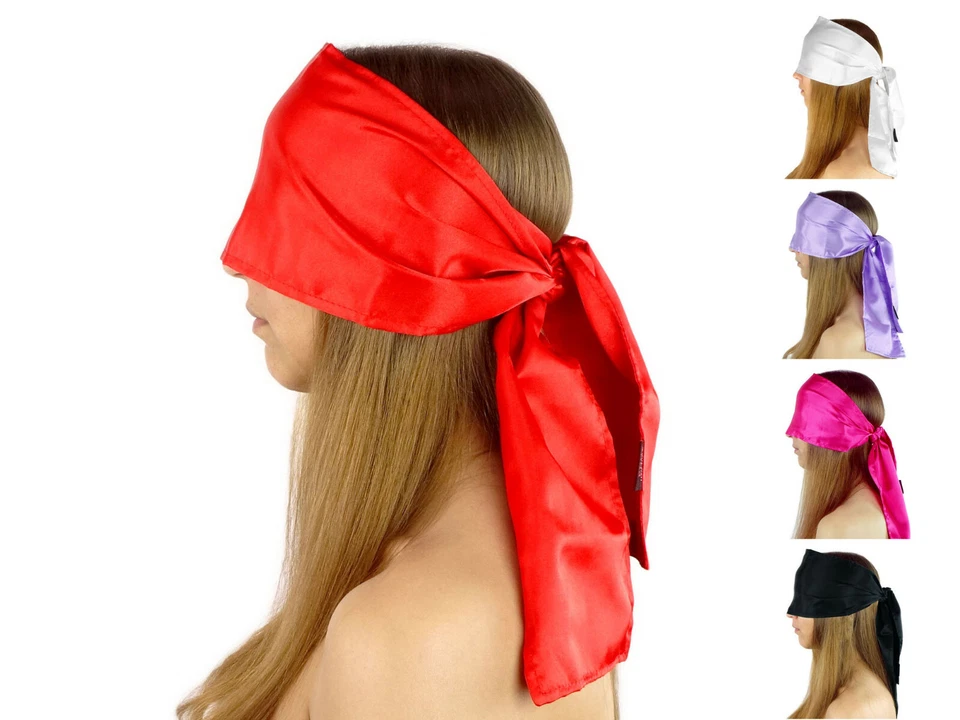 EDD LOVE-TOYS® Farbe wählen! Breite Augenbinde edel Satin Augenschal Bondage BDSM Schal Stoff